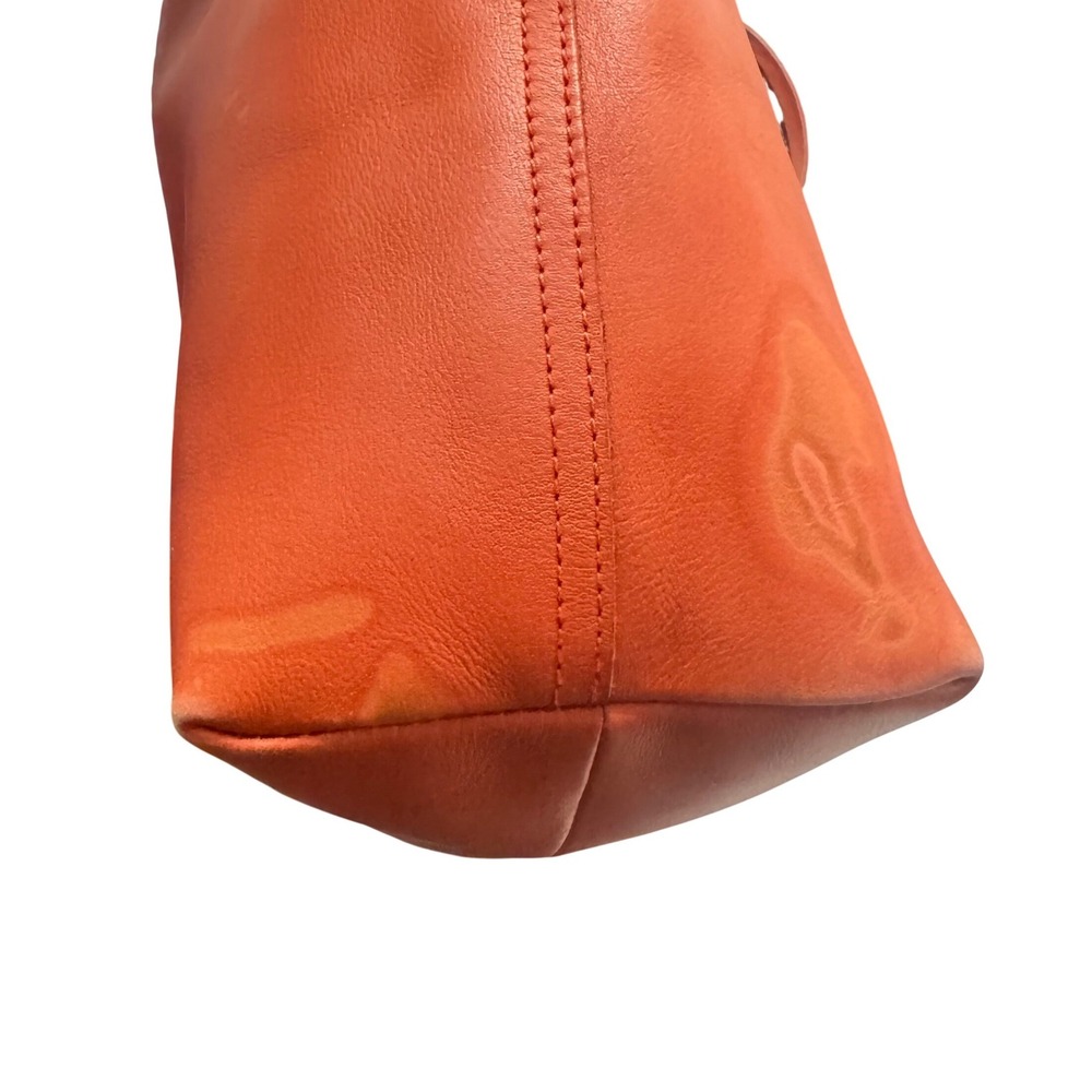 Madewell Transport Tote Women Large Orange Leather Good Minimalist Shoulder Bag - Picture 12 of 15